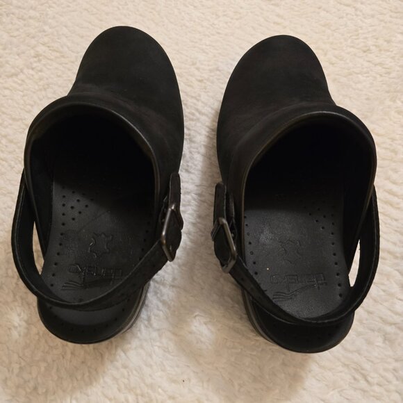 Dansko Black Slingback Clogs Size 38 NEW With Box - Picture 7 of 15